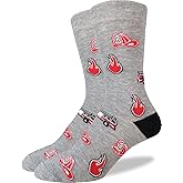 Good Luck Sock Men's Firefighter Socks, Adult, Shoe Size 7-12