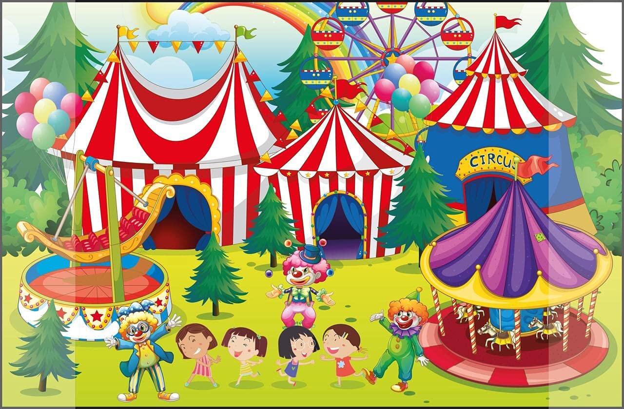 Kangaro Circus K-0014D109 Desk Mat Non-Slip 38 x 58 cm with Two Pockets for Children's Room — image 1