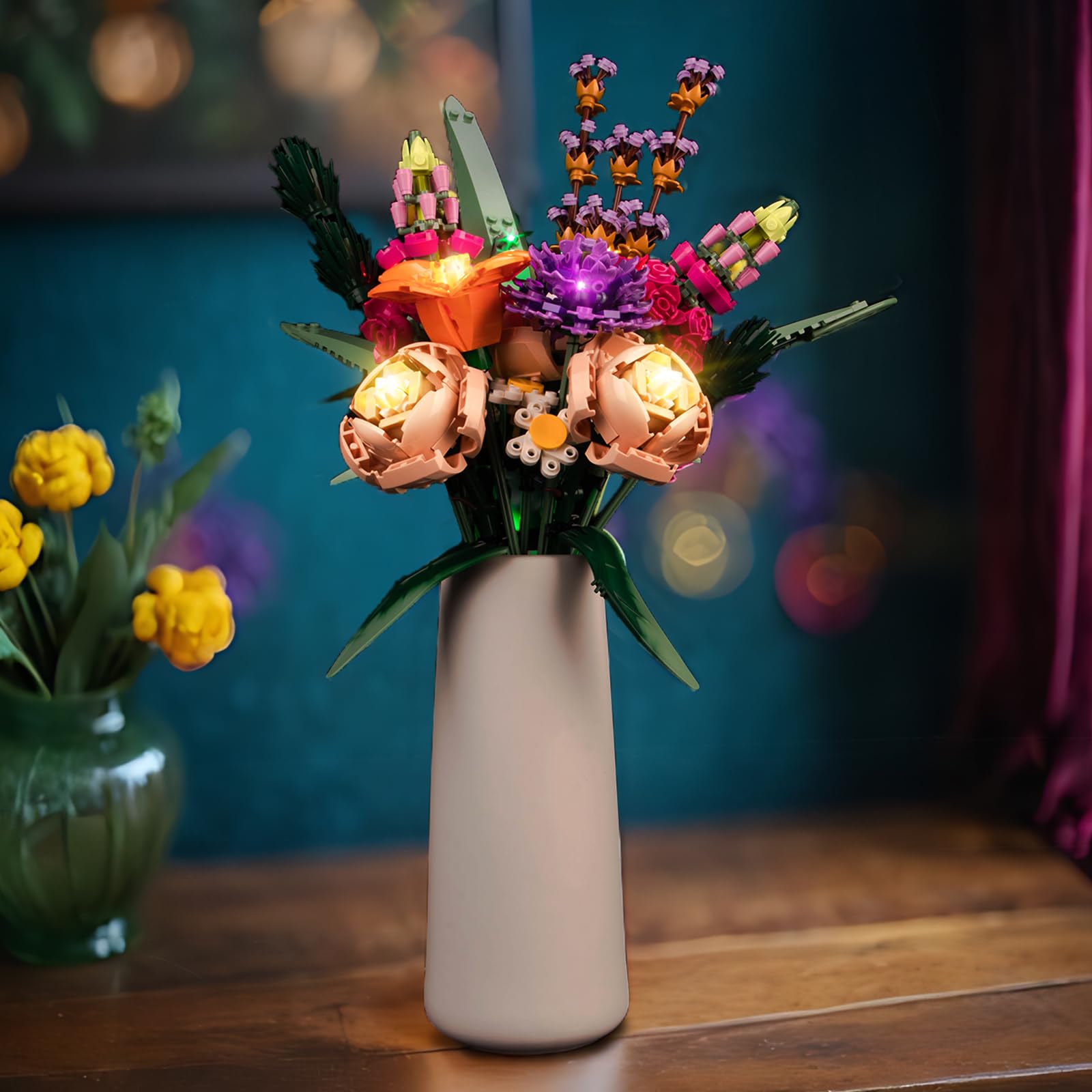 Light Kit for Lego Flower Bouquet 10280, Lighting Set for Lego 10280 Icons Flower Bouquet Botanical Collection - Not Include Models, Just Light Set