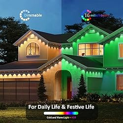 Sxlofty 32.8FT Permanent Outdoor RGB Lights,IP67