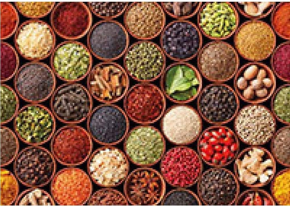 HANHJ 1000 Pieces Jigsaw Puzzles for Adults, Puzzle Sets, Classic Puzzle Burn Brain Puzzle Puzzle Brain Exercise Tool DIY Handmade Home Decoration, Vanilla and Spice Wood