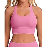 Grace Form Women's Sports Bra Padded Push Up Ultra Soft Sports Bras for Women Full Coverage Medium-Low Support