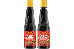 ABC Sweet Soy Sauce - 9.2Fl Oz (2 pack) Marinade Dip Stir BBQ, Black Dark Soy Vegan, Kecap manis