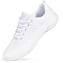 ZVC Cheer Shoes Girls White Cheerleading Shoes for