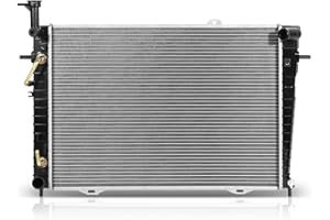 SCITOO Full Aluminum Radiator Replacement for 2005 2006 2007 2008 2009 for Hyundai Tucson for Kia for Sportage 2.7L CU2785 Plastic Radiator