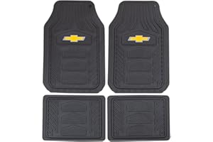 Plasticolor Chevrolet Weatherpro 4 Piece Floor Mats Set, Floor Mats by Plasticolor (001664R03), Black, One Size