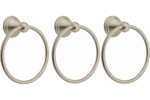 Moen DN8486BN Preston Towel Ring, Brushed Nickel