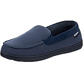 RockDove Men's Waffle Knit Memory Foam Moc Slipper with Removable Insole