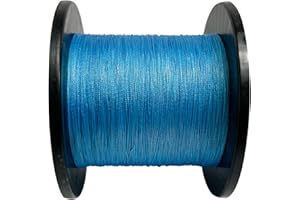 XIGGA Braided Fishing Line 4 Strand Abrasion Resistant Braided Line 10LB to 90 LB Test for Salt-Water, 547/1094Yards, Cost-Effective, Zero Stretch, Smaller Diameter for Extra Visibility, Variety Colors