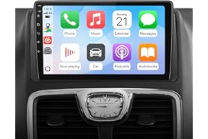 Junsun 4Core 64GB Car Radio Stereo for Dodge Grand Caravan 2008-2020 Chrysler Town & Country 2011-2016 with Wireless CarPlay 
