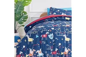 SLEEP ZONE Kids Bed-in-a-Bag Bedding Set Knight‘s Tale Twin