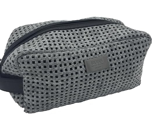 Hugo Boss Original Grau Kulturbeutel Rasiertasche Tasche Fur Herren