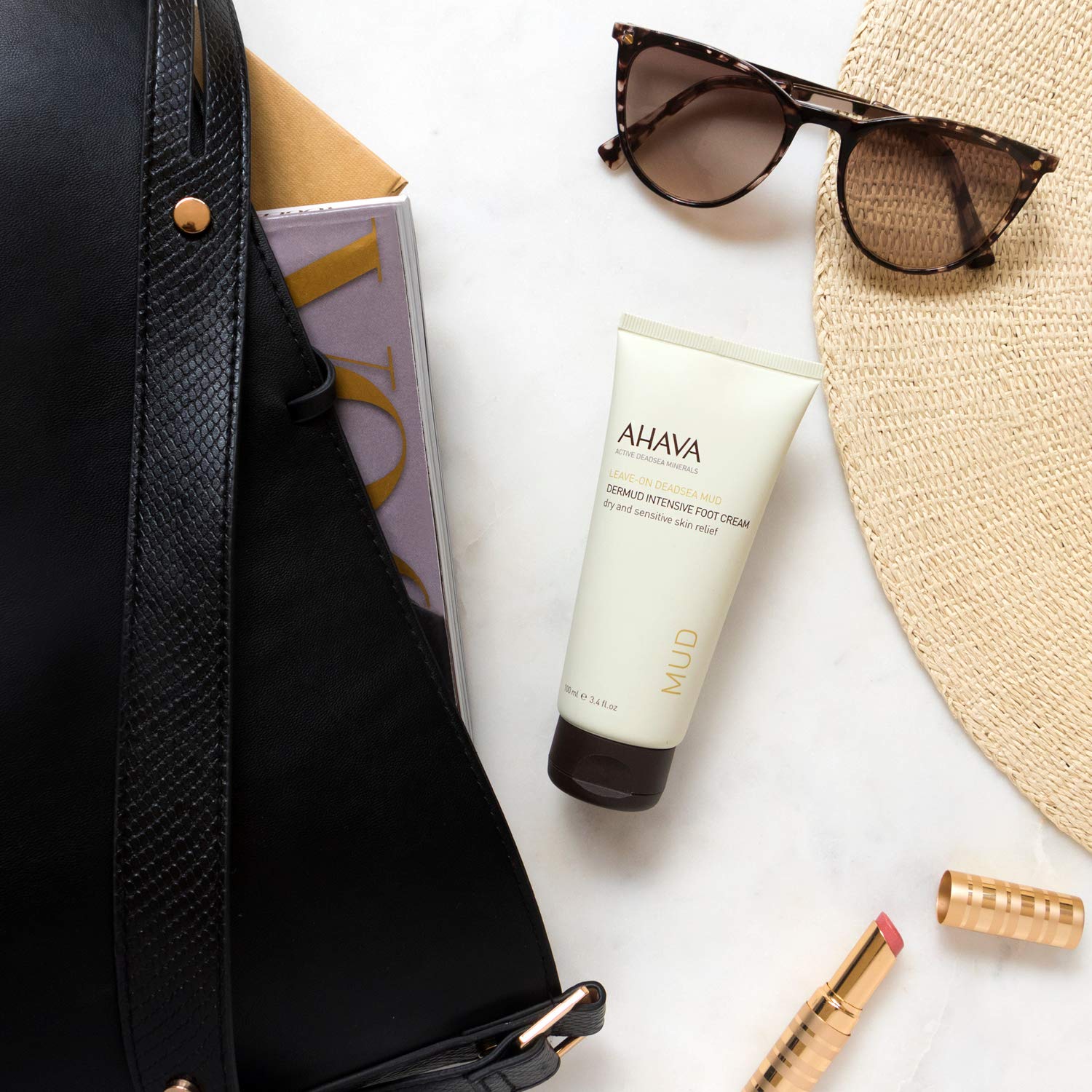 AHAVA Dermud Intensive Foot Cream, 3.4 Fl Oz: Premium Beauty