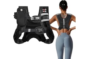VBSD Weighted Vest, 6lb/8lb/12lb/16lb/20lb/25lb/30lb Weight Vest for Men Women Kids, Body Weight Vests Adjustable for Strength Training, Running, Walking, Workout, Jogging, Fitness