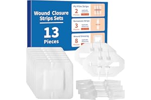 Wound Closure Strips Kit Emergency Butterfly Bandages 3 Types Laceration Closure Bandaids Stitchless Painless First Aid Zippe