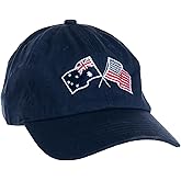 Ann Arbor T-shirt Co. American Friendship Nations Flag Baseball Low Profile Dad Hat for Men Women