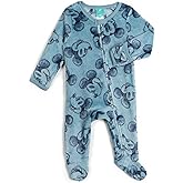 Disney Baby 2 Pack Zip Up Sleep N' Plays Newborn to Infant Sizes (Newborn - 24 Months)