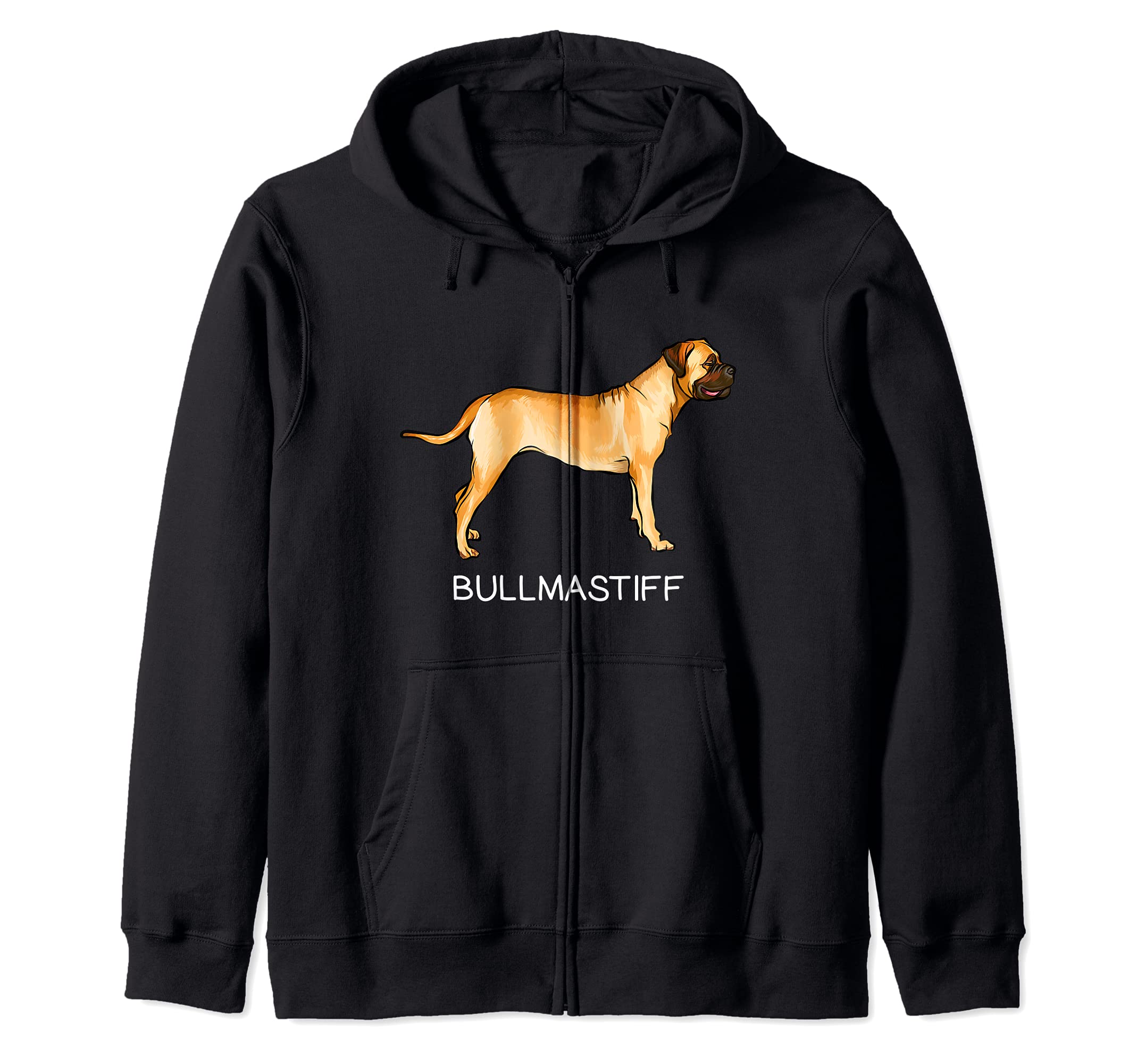 Bullmastiff Crazy Dog Lover Zip Hoodie
