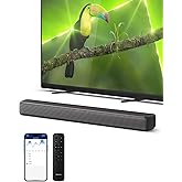 Philips B5109 SoundBar for TV, 2.0 Channel Sound, DTS Virtual:X, Dolby Digital Plus,BT LE Audio, EQ Effects,Night Mode, Easy Setup, EasyLINK, Roku TV Ready, Remote/APP Control, Darkgrey