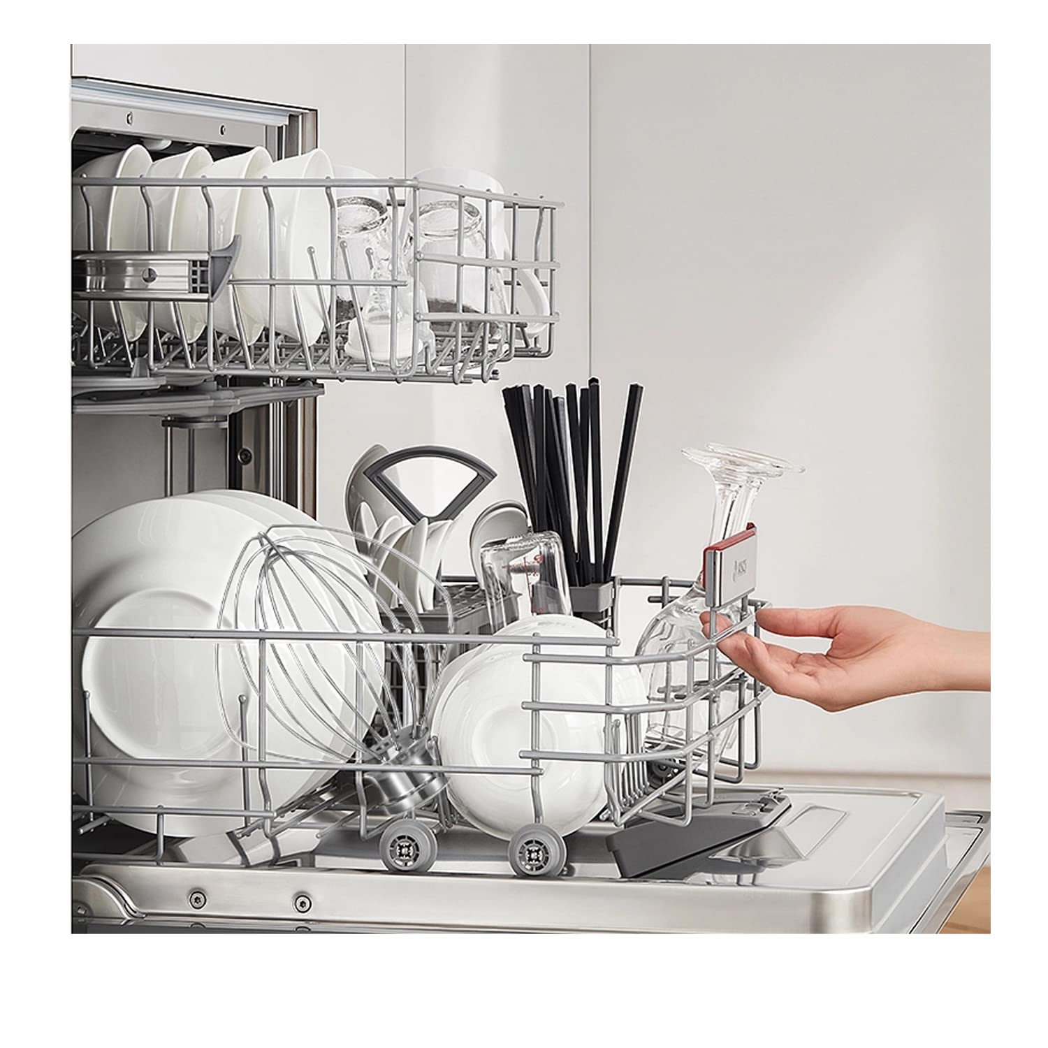 K45WW 6-Wire Whip Attachment for KitchenAid 4.5-5 Quart Tilt-Head Stand Mixer Stainless Steel Whisk for Kitchen Aid Mixer Accessory Replacement Parts