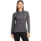 Ash City - Core 365 Ladies' Kinetic Performance Quarter-Zip S CARBON/ BLACK