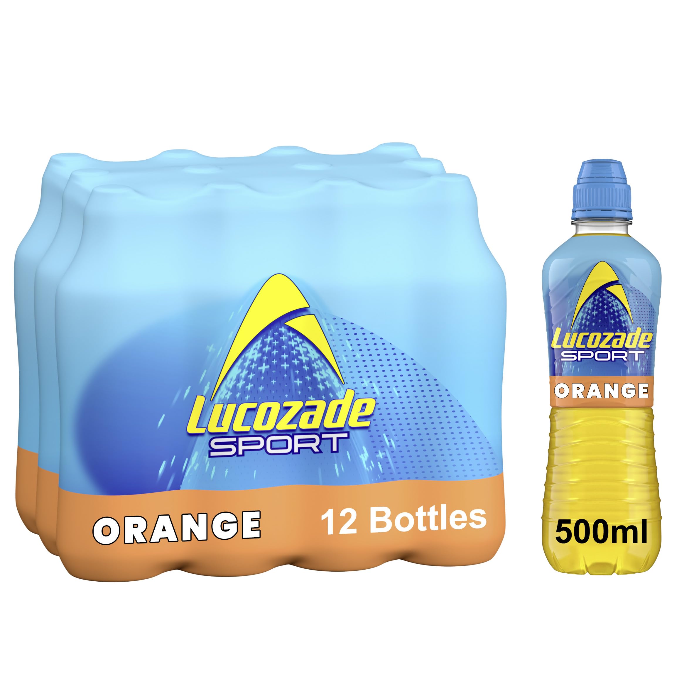 Lucozade Sport Body Fuel - Orange 12x500ml| Isotonic sports drink, with Electrolytes and Vitamin B3 | Still | Bursting with Flavour - Packaging May Vary