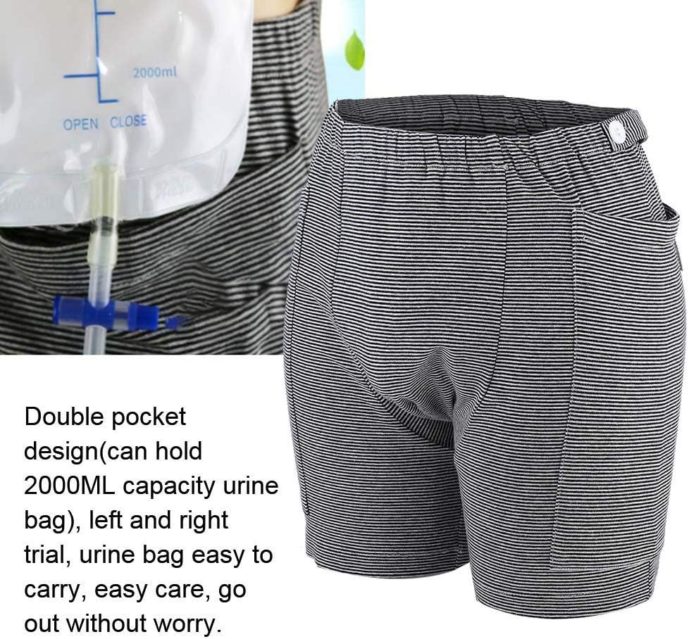 Incontinence Care Trousers, Urine Bag Pants Suitable for Elder Incontinent to Prevent Embarrassed Scene, Urinate Drainage Pants Ostomy Drainage Bag Care Underwear (M-Men): Health & Personal Care