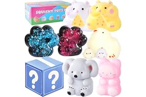 10 Pack Taba Squishy Toys for Kids, Fufu Squishy Sensory Toy Kit Squeeze Soft Fidget Stress Relief Stress Ball for Kids & Adu