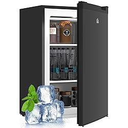 HOMCOM Mini Freezer Countertop, 3 Cu.Ft Compact