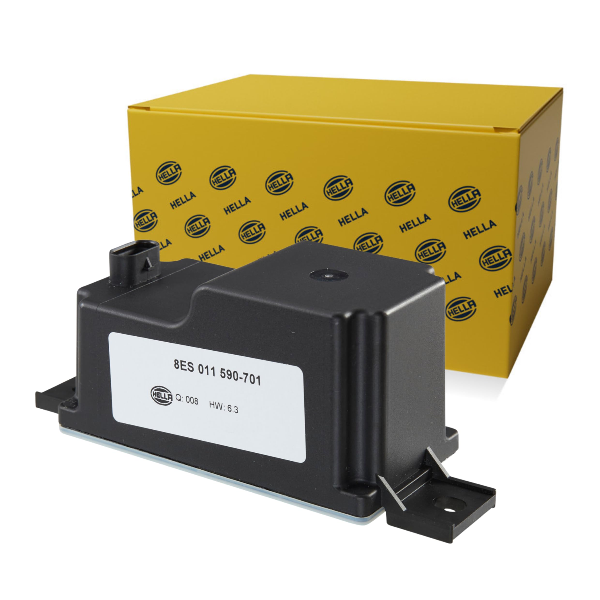 HELLA 8ES 011 590-701 Voltage Stabiliser, start/stop system - Passenger Side - for vehicles with electric parking brake