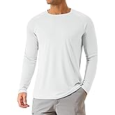 KINSWT Men's Sun Protection Shirts UPF 50+ Long Sleeve Swim Shirts UV SPF Quick Dry Lightweight Rash Guard