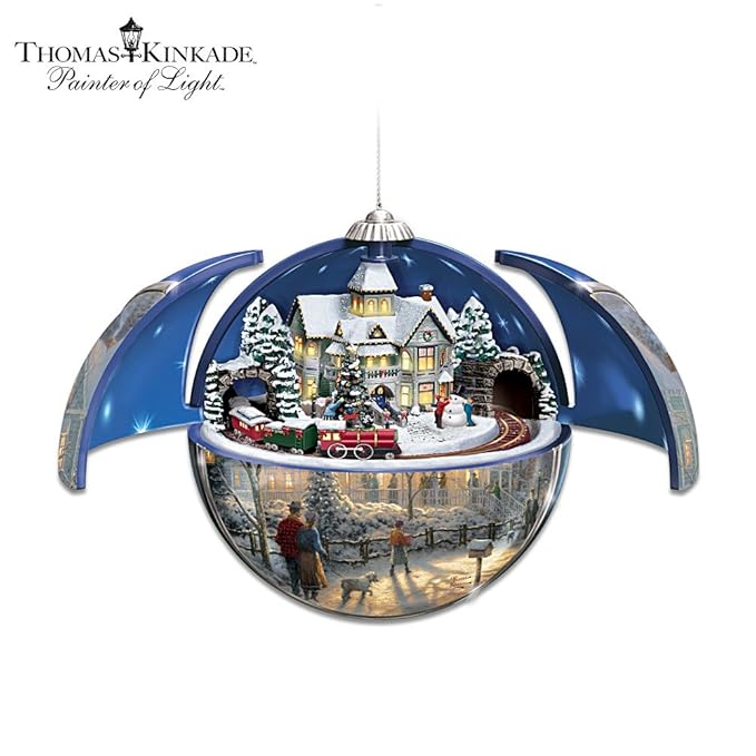 Thomas Kinkade Hidden Retreat Musical Christmas Ornament