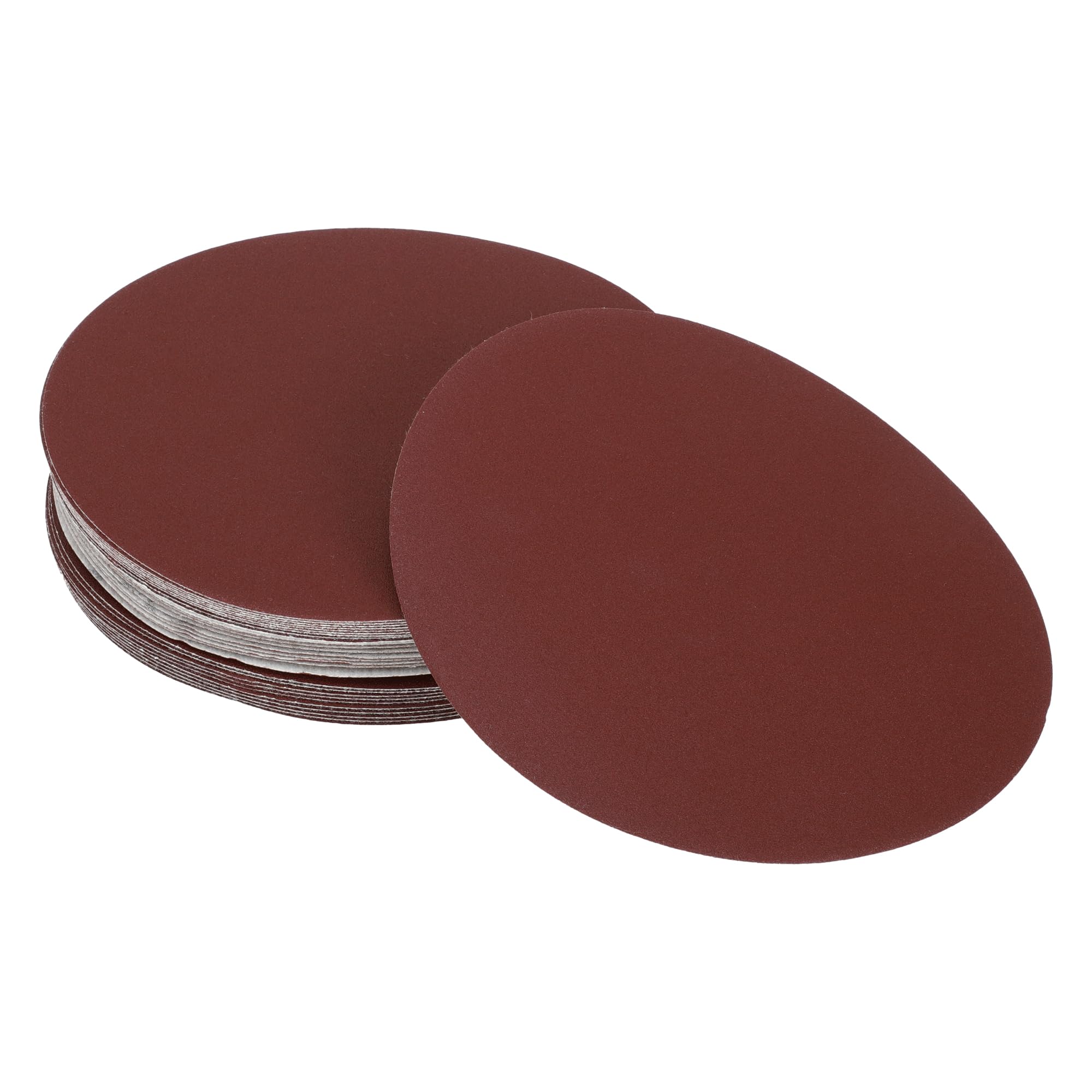 INFINAUTO Sanding Discs, 7.09" 150 Grit Automotive Repair Round Hook and Loop Sandpaper Aluminum Oxide Red, 30 Pcs