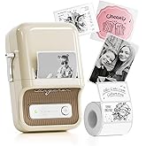 NIIMBOT B21 Label Maker, 2 Inch Portable Thermal Label Printer, Label Maker Machine with Tape, Compatible with Android, iOS & PC,Labeling for Home Storage Office and Small Business,Off-White