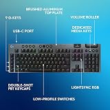 Logitech G G915 X Wireless Keyboard GL Brown UK QWERTY Black view 6