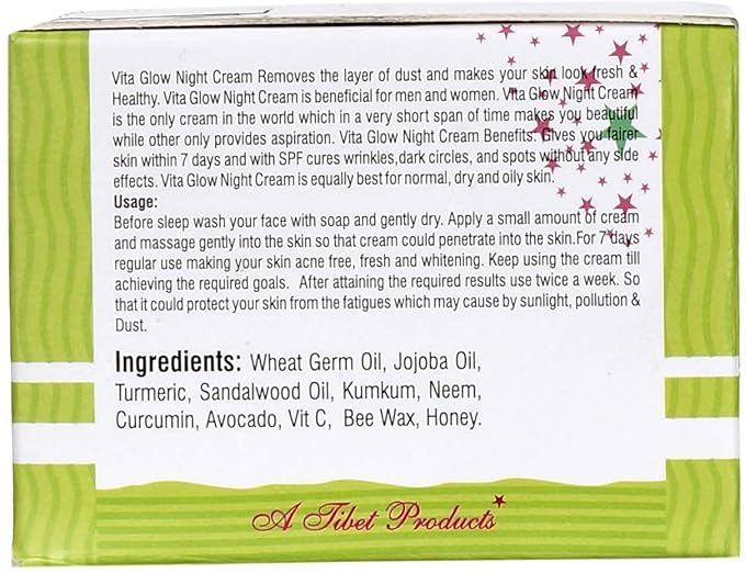 vita glow night cream made in which country