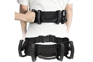 MKEFMEI Gait Belts for Seniors, Gait Belt with Handles, Gate Belts Medical for Elderly, Transfer Belt, Medical Lifting Belt, Gate Belts for Physical Therapy Handicap Caregiver (Anti-Slip Rubber Handles)