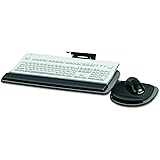 Fellowes 93841 Adjustable Standard Keyboard Platform, 20-1/4w x 11-1/8d, Graphite/Black