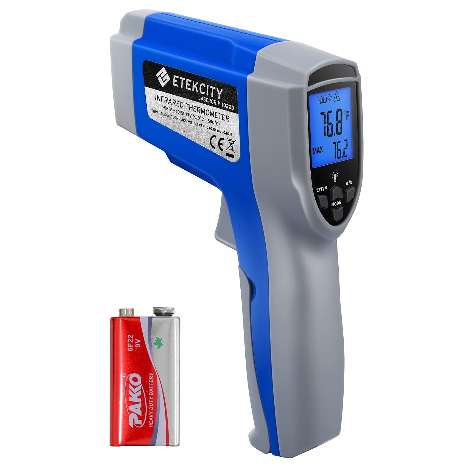 thumbnail image 2 of TITAN 51408 HVAC/R Infrared Thermometer Gun - Digital Laser Temp -58 To 1202F 2 of 3
