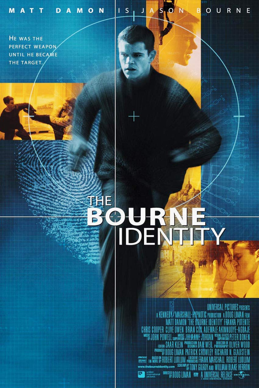 BOURNE IDENTITY MOVIE POSTER 2 Sided ORIGINAL 27x40 MATT DAMON