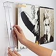 CollectorMount Album Mount 1 Pack Wall Mount Album Frame Brackets or Shelf Stand, Adjustable, Clear to display Vinyl Records