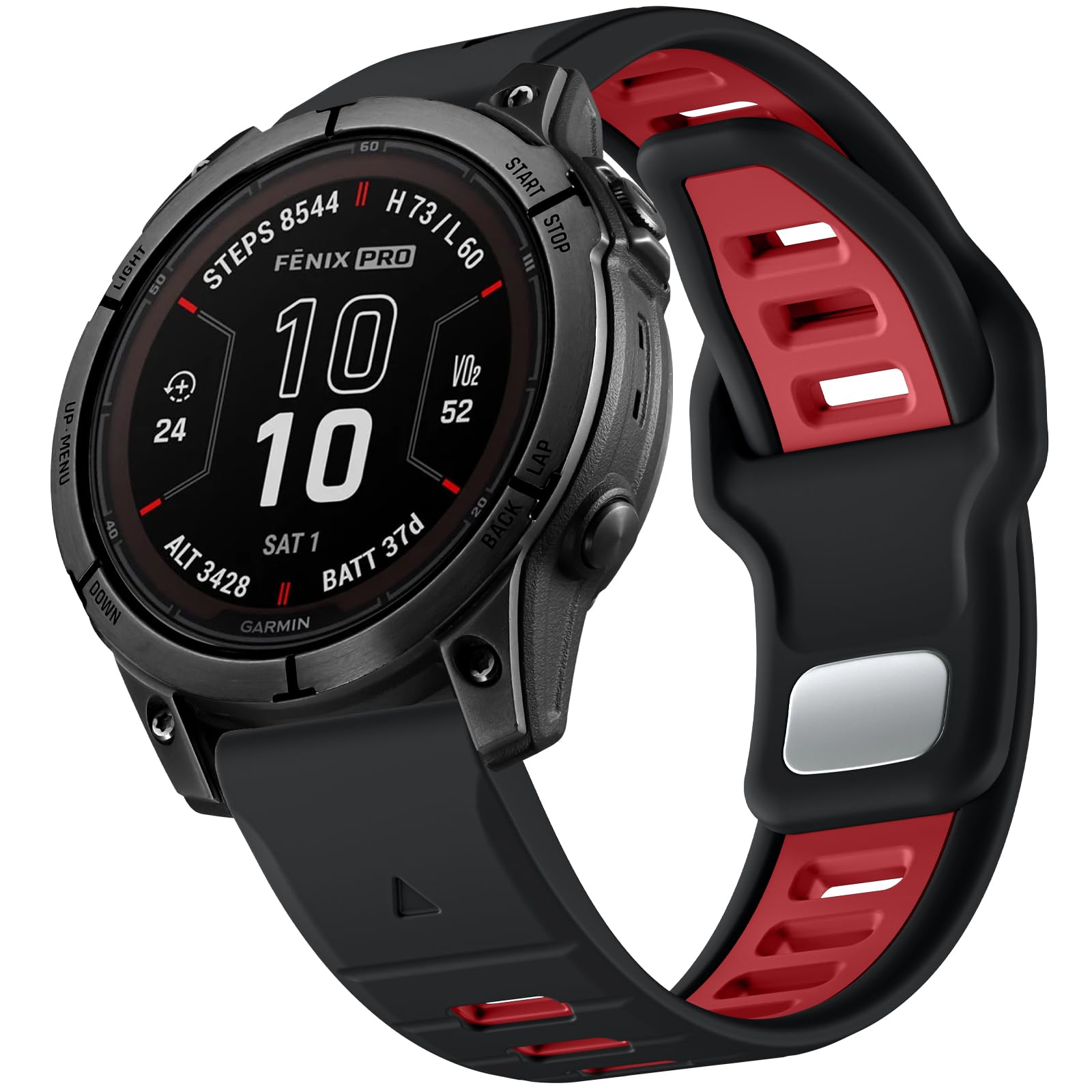 Negatta Strap Compatible With Garmin Fenix 7/7 Pro/6/6 Pro/5/5 Plus, Forerunner 965/955/945/935/745, Approach S70 47mm/S62/S60/Epix 2/2 Pro 47mm, 22mm Quick Fit Soft Silicone Band for Garmin Instinct