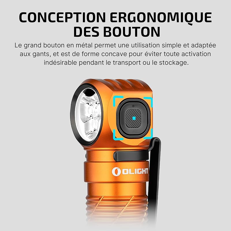 Perun 3 LED Lampe Frontale Rechargeable USB 3000 Lumens,20 Jours Max