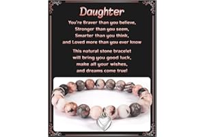 Yeshen Gifts for Aunt Mom Bonus Mom Gigi Grandma Mimi Nana Sister Best Friend Niece Godmother Girlfriend Wife Soulmate, Natural Stone Bracelet Gift for Women Teen Girls.
