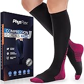 Compression Socks for Women & Men (20-30 mmHg) Support for Flying and Travel, Nurses, Sports and Everyday Wear