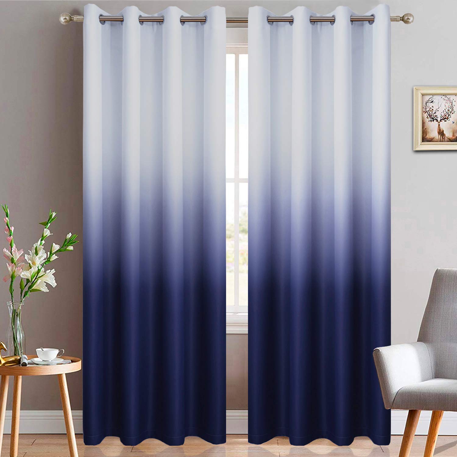 Best indigo curtains for living room