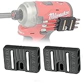 Halberd Standard Bit Holder for M12 Gen 2 and Gen 3 Tools, Securely Screws to Belt Clip Screw, Strong Neodymium Magnets, for Milwaukee M12 Gen 2 and Gen 3 Tools Only (2 Pack, Standard)