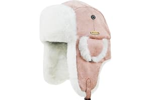 NORTH CLIFF Unisex Winter Trapper Hat Cold Proof Keep Warm Hat with Ear Flaps