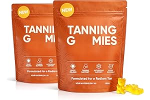 Skin Tanning, Radiant Healthy Skin, Vitality Support & Hydration, Sour Watermelon Flavor, 60 Count (2pcs)