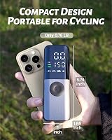 GPUTEK Electric Bike Pump 150Psi Digital Gauge Presta Schrader Dunlop view 4